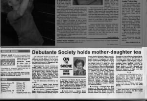 Debutante Society holds mother-daughter tea