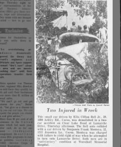 1969- Benjamin Montoya Accident